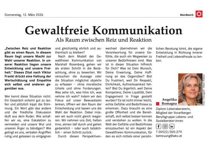 mein bezirk zeitungsbericht